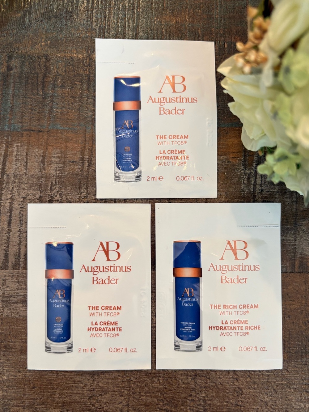 3 NEW Augustinus Bader The RICH CREAM with TFC8 Samples!